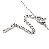 Non-Tarnish 201 Stainless Steel Moth with Moon Phase Pendant Necklace with Cable Chain NJEW-Q317-20P-3