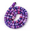 Handmade Polymer Clay Beads Strands CLAY-R089-6mm-T02B-28-7