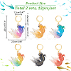 12Pcs 6 Colors Goldfish Locking Stitch Markers HJEW-PH01601-2