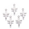 316 Surgical Stainless Steel Tiny Cross Charms STAS-E470-02P-2