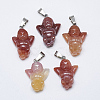 Natural Carnelian/Red Agate Pendants G-T122-11B-1