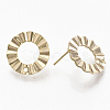 Brass Stud Earring Findings X-KK-T056-14G-NF-2