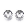 Non-Tarnish 304 Stainless Steel Bead Caps STAS-S057-48C-P-2