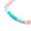 Handmade Polymer Clay Heishi Beaded Stretch Bracelets Sets BJEW-JB06146-4