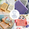Clear Acrylic Soap Stamps DIY-WH0445-010-3