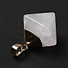 Natural Quartz Crystal Pendants G-P474-03G-07-4