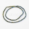 Electroplate Glass Beads Strands EGLA-P018-2mm-F05-2
