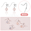 SUPERFINDINGS 24Pcs Bowknot Shape Brass Earring Hooks KK-FH0007-22-4