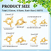 Unicraftale 16 Sets 8 Styles Brass Spring Ring Clasps KK-UN0001-26-4