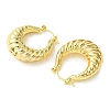 Brass Hoop Earrings for Women EJEW-D094-01G-2