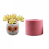 Food Grade Silicone Owl Pot Molds PW-WG71032-01-3