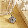 Non-Tarnish Stainless Steel Sun Pendant Necklaces YN2147-2-2