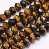 Natural Yellow Tiger Eye Beads Strands G-F509-46-5x8mm-1