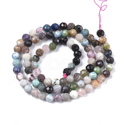 Natural Mixed Stone Beads Strands X-G-T108-39A-1