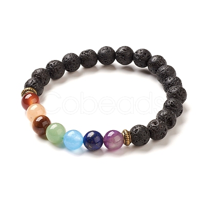 Yoga Chakra Jewelry BJEW-G554-02D-1