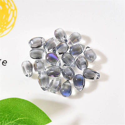 20Pcs Transparent Spray Painted Glass Charms GLAA-YW0001-03C-1