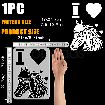 Plastic Drawing Painting Stencils Templates DIY-WH0396-720-1