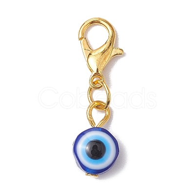 16Pcs 16 Styles Evil Eye Resin Pendant Decorations HJEW-JM01952-01-1