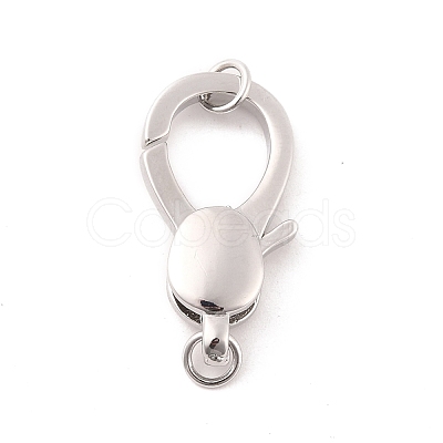 Rack Plating Brass Lobster Claw Clasps KK-B054-06-1