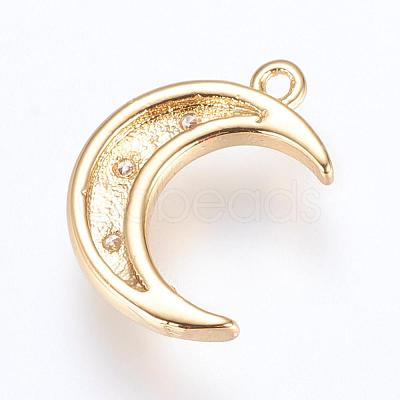 Brass Charms ZIRC-G116-06-1