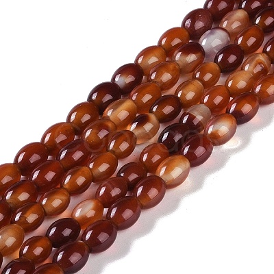 Natural Red Agate Beads Strands G-NH0011-I01-02-1