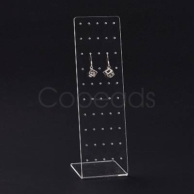 Transparent Acrylic Earrings Display Stands EDIS-G014-02-1