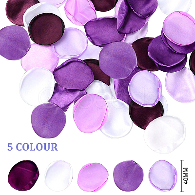 Gorgecraft Satin Artificial Rose Petals DIY-GF0003-85-1