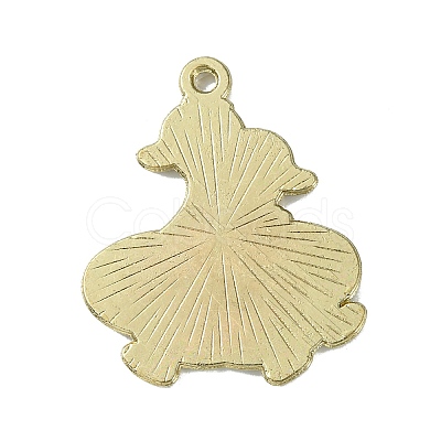 Light Gold Tone Alloy Enamel Pendants ENAM-C013-01B-1