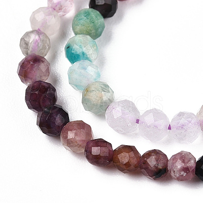 Natural Mixed Gemstone Beads Strands G-D080-A01-02-21-1