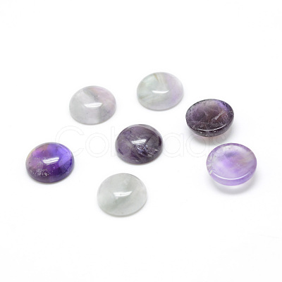 Natural Amethyst Gemstone Cabochons G-T020-8mm-06-1