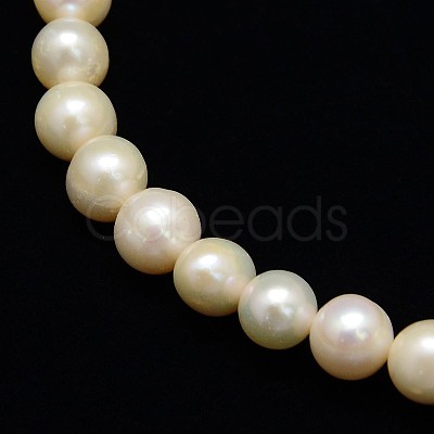 Natural Cultured Freshwater Pearl Beads Strands PEAR-L001-E-07-1