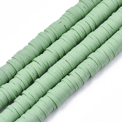 Handmade Polymer Clay Beads Strands CLAY-R089-6mm-050-1