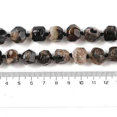 Natural Cherry Blossom Agate Beads Strands G-NH0010-J02-01A-1