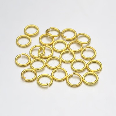 Brass Open Jump Rings KK-E647-17G-3mm-1