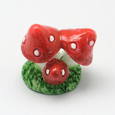 Mushroom Resin Decoden Cabochons X-CRES-R183-06D-1