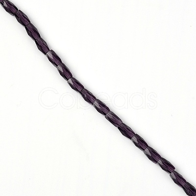 Glass Quartz Faceted Beads Strands GLAA-WH0025-63C-1