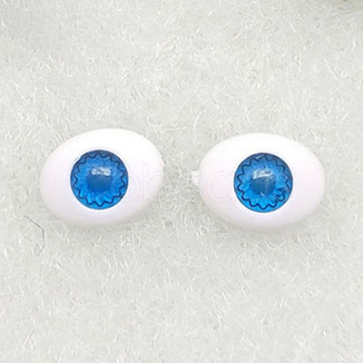 Craft Plastic Doll Eyeballs DOLL-PW0004-16B-1