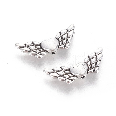 Tibetan Style Alloy Angeltee Beads TIBEB-5494-AS-NR-1