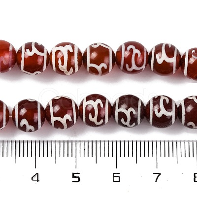 Tibetan Style dZi Beads G-U006-06C-02-1