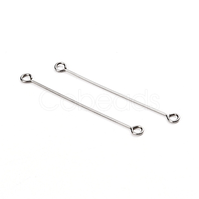 Tarnish Resistant 304 Stainless Steel Eye Pins STAS-I141-01A-P-1