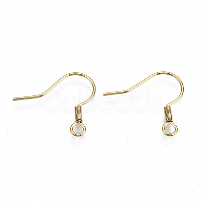 304 Stainless Steel Earring Hooks X-STAS-S111-002G-NR-1