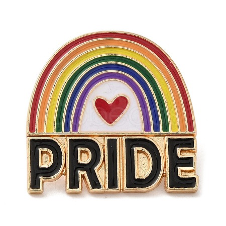 Pride Rainbow Theme Enamel Pins JEWB-G031-01U-1