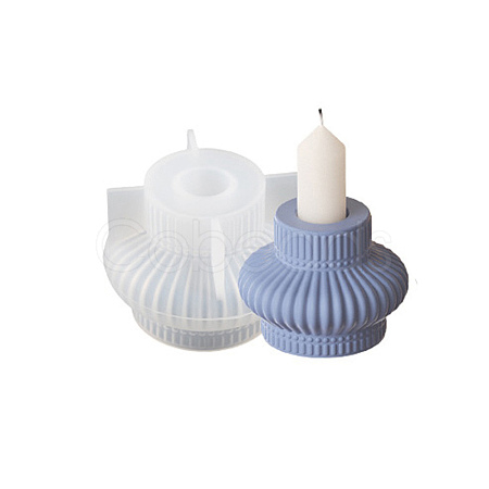 DIY Silicone Candle Holder Molds DIY-K073-29B-1