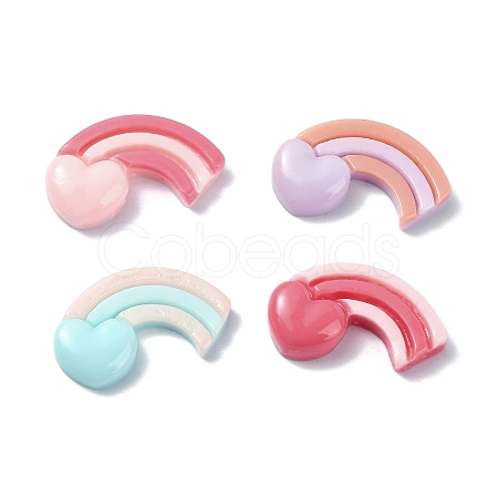 Valentine's Day Opaque Resin Decoden Cabochons RESI-G088-06-1