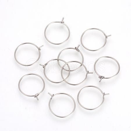 304 Stainless Steel Hoop Earrings STAS-R071-40-1