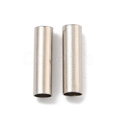 Brass Tube Beads KK-B120-03F-P-1