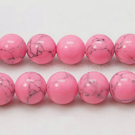 Synthetic Turquoise Beads Strands TURQ-H038-10mm-XXS08-1