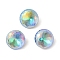 Glass Rhinestone Cabochons, Flat Back & Back Plated, Faceted, Diamond, Sphinx, 10x5.5mm