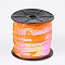 Plastic Paillette/Sequins Chain Rolls, AB Color, Orange, 6mm