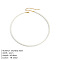 Elegant High-Quality Non-Fading 4mm Round Natural Pearl Beaded Necklaces for Women, White, 16.54 inch(42cm)